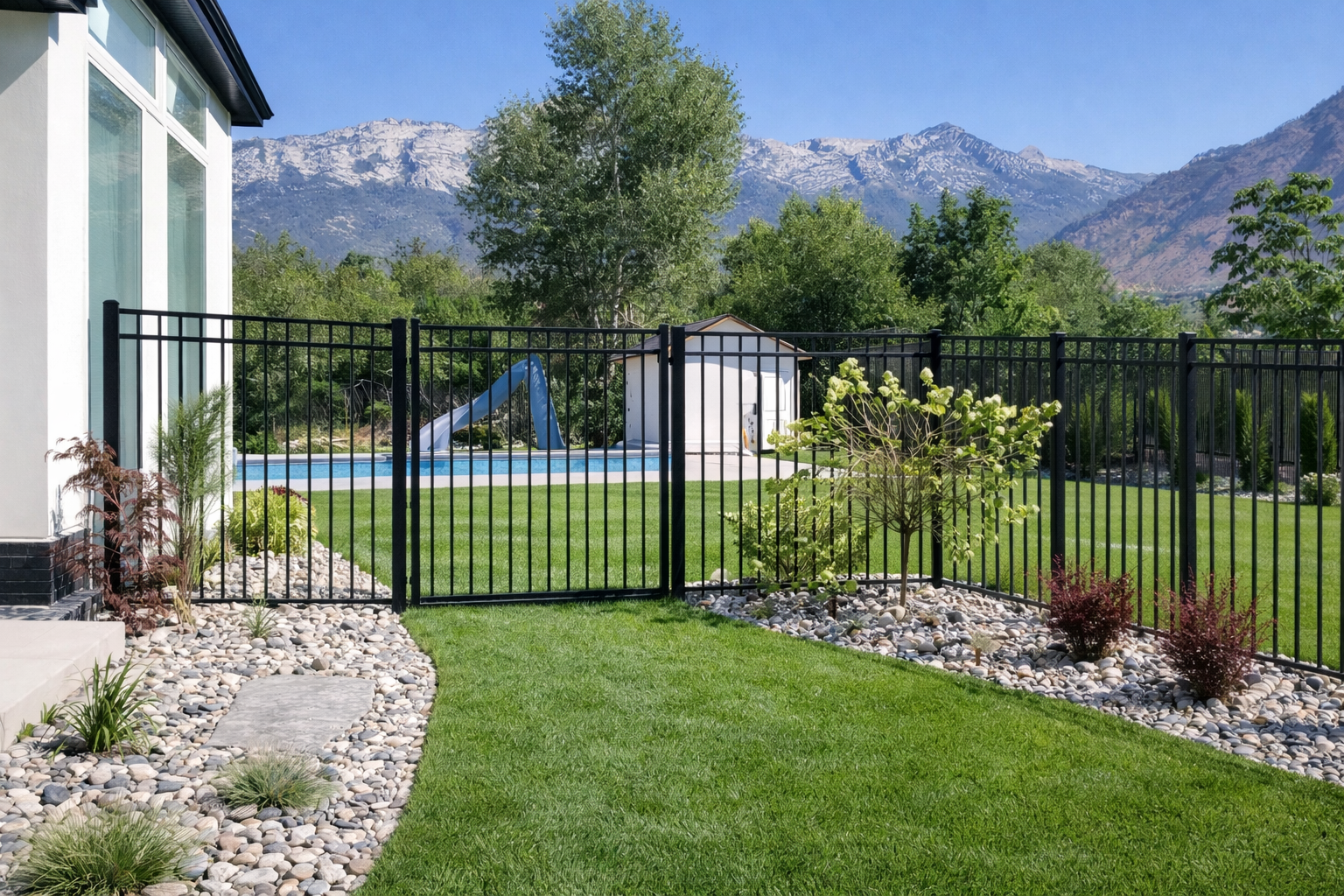 Backyard retreat with mountain views (1)